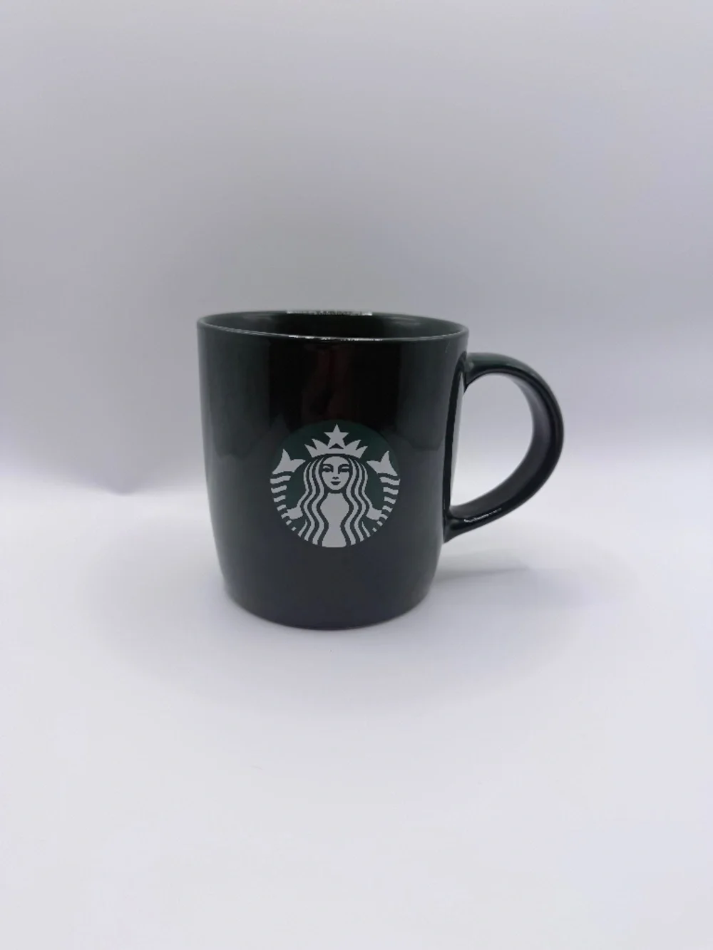 Starbucks Coffee Mug Dark Green Ceramic 12 oz Classic Siren Logo Coffee/Tea Cup